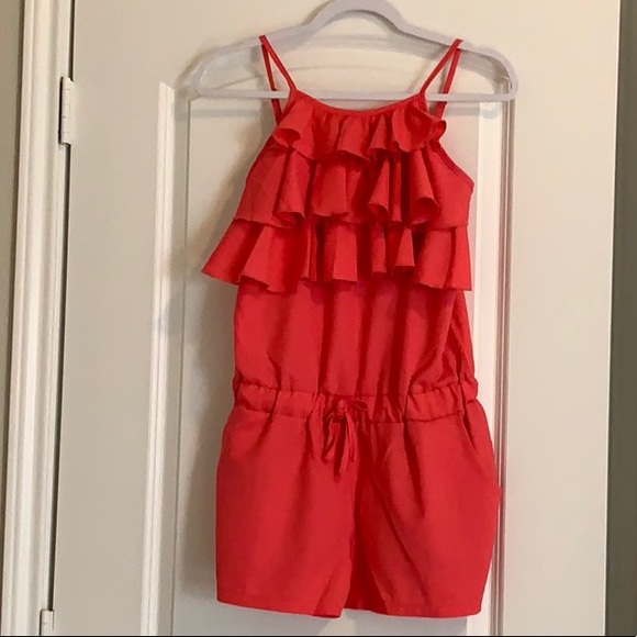 🌺Coral Romper🌺 - Picture 7 of 7